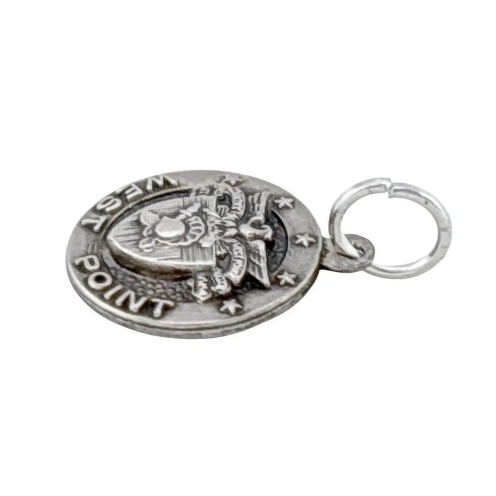 Vintage Sterling Silver 925 West Point USMA Charm Pendant_4